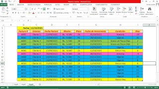 Cómo Calcular Fechas de Vencimientos y Poner Alertas Automáticas con Formato Condicional de Excel [upl. by Geri829]