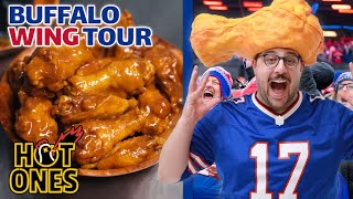 The ULTIMATE Buffalo Wing Tour 24 Hours in Buffalo with Camera Guy Bill  Hot Ones [upl. by Anecusa]