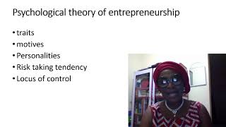 Concept and Theories of Entrepreneurship [upl. by Thenna985]