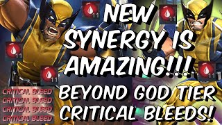 Wolverine BEYOND GOD TIER Critical Bleed Damage  Apocalypse Synergy  Marvel Contest of Champions [upl. by Kapor]