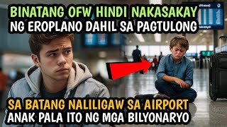 BINATANG OFW HINDI NAKASAKAY NG EROPLANO DAHIL SA PAGTULONG SA BATANG NALILIGAW SA AIRPORT [upl. by Eldwun]