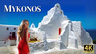 Breathtaking 4k Morning Walking Tour MYKONOS Greece 2024 🇬🇷 [upl. by Ymmor2]