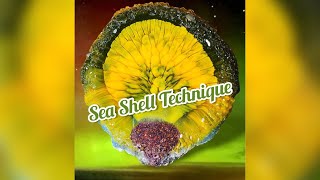 71 🐚Sea Shell Technique von petragerbracht amp SandraRettich 🐚 [upl. by Anehc]