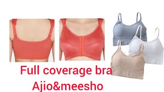 Meesho padded bra haulampZivame full coverage bra form ajioWomens front closure full [upl. by Beverlee]