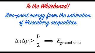 To the Whiteboard  Zeropoint energy from the saturation of Heisenberg inequalities [upl. by Gnirps]