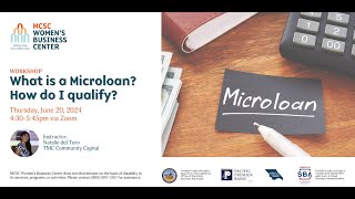 What is a Microloan How Do I Qualify 06 20 2024 [upl. by Richmound17]