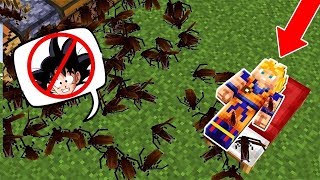 APOCALIPSE DE 10000 BARATAS ASSASSINAS ATACARAM NOSSAS CASAS NO MINECRAFT [upl. by Benn]