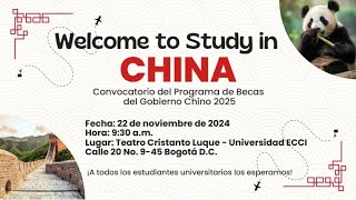 Convocatoria del programa de becas del gobierno Chino 2025 [upl. by Felix]