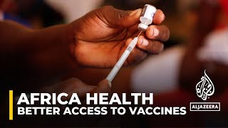 Africa vaccine inequalities France leads billiondollar pledge for better access [upl. by Ahsetra]