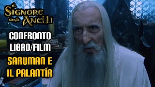 Il Signore degli Anelli confronto librofilm Saruman e il Palantír [upl. by Aihseuqal]