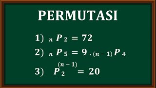 Permutasi  Cara menentukan nilai n pada soal permutasi [upl. by Nilved]