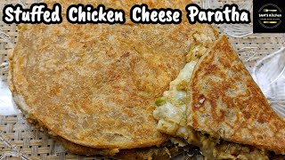 Stuffed Chicken Cheese Paratha Best recipe for lunchbox amp breakfastSams Kitchen [upl. by Nodab]