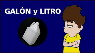 GALÓN Y LITRO ¿QUÉ SON descúbrelas en solo 1 minuto [upl. by Leinahtan410]