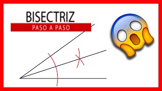 😅 BISECTRIZ de un ángulo paso a paso 🔥 Que fácil la bisectriz usando el compás en Dibujo técnico 🔥 [upl. by Nnairak140]