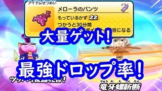 ワルニャンとDKヴィンサントの組み合わせでメローラのパンツとスナックコイン大量入手！妖怪ウォッチぷにぷに シソッパ [upl. by Dnalyag270]