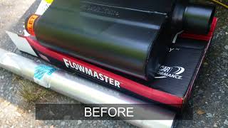 Easy Flowmaster exhaust install on 2006 Ford F150 54 [upl. by Horace464]