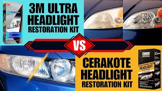 CERAKOTE vs 3M Ultra Headlight Restoration Kit [upl. by Kempe]