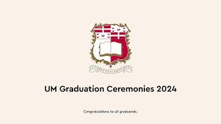 Graduation Ceremonies  Masters Graduands 2024  Ceremony 4 [upl. by Drannek]