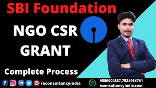 SBI Foundation CSR Fund for NGOs  CSR Grant for NGOs  2020 [upl. by Honniball]