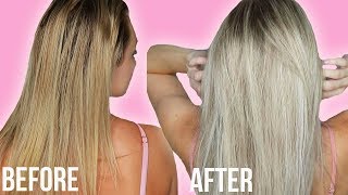 How to Tone Brassy Blonde Hair at Home No Bleach or Dye [upl. by Megdal]