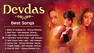 Devdas ❤️ Movie All Best Songs  Shahrukh Khan amp Aishwarya Rai Madhuri Dixit  Evergreen Love Gaane [upl. by Suoiluj]