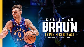 Christian Braun Full Game Highlights vs Raptors 📺  102624 [upl. by Aldwon]