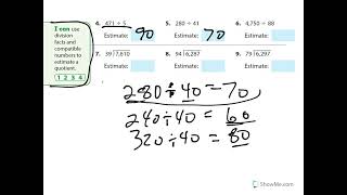 52 Estimate Quotients [upl. by Rooke]