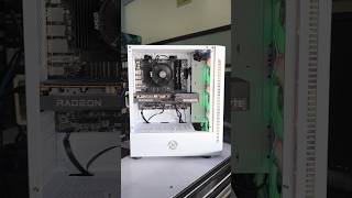 INPLAY METEOR 03 MID TOWER WHITE CASE WITH RYZEN 5 5600 amp GIGABYTE AMD RADEON RX 6600 [upl. by Arbmat579]