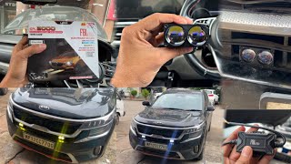 2024 Kia Seltos Auxiliary Lights  FBL Fog Lights in GT Line  Slim Fit Projector Lens For Seltos [upl. by Pack22]