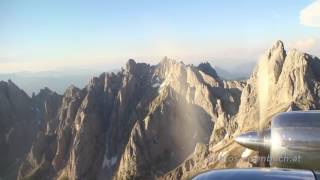 Red Bull DC6  flyby Dachstein Austria [upl. by Macfadyn]