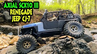 Renegade 110 Axial SCX10 III Jeep CJ7 subscribe ‎axialvideos crawlerrc [upl. by Hoem287]