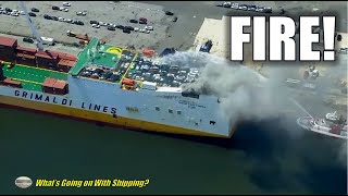 2 Newark Firefighters Die on Grimaldi Lines Grande Costa DAvorio  Marine vs Shore Firefighting [upl. by Conte149]