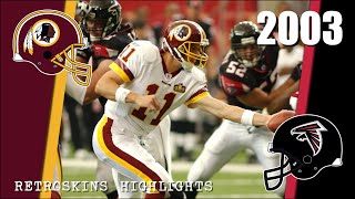 2003 RetroSkins Highlights Washington Redskins vs Atlanta Falcons [upl. by Cole]