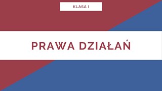 Liceum Klasa I Prawa działań [upl. by Whyte]