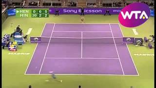 Martina Hingis v Justine Henin  2006 WTA Championships RR [upl. by Aneral]