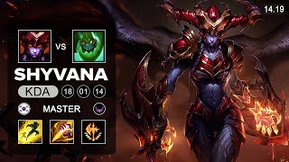 Shyvana vs Zac Jungle  KR Master  Patch 1419 Season 14 [upl. by Inman]