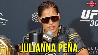 Julianna Pena Wants Amanda Nunes Was Confident Going to Scorecards Excited to be Champ  UFC 307 [upl. by Gino]