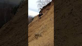 Dirt Bike Hill Climb BIG Fail [upl. by Radley]