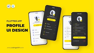 Flutter Profile Page UI Design  Flutter App Design 2023 [upl. by Katee]