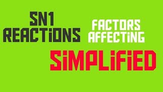 Factors affecting SN1 reactionNucleophilic substitution reaction Organic chemistry [upl. by Helenka]