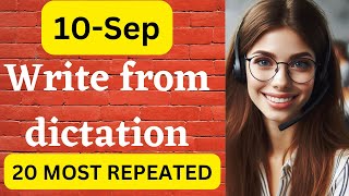 PTE Write From Dictation Academic and Core  Sep 2024  Most Repeated [upl. by Townshend672]