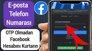 Yeni Eposta ve Telefon Numarası Olmadan Facebook Hesabı Nasıl Kurtarılır 2022de [upl. by Aret]