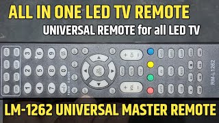 universal remote for all led tv all in one remote for led TV LM1262remote ledtvremote [upl. by Margreta]