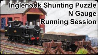 N Gauge Inglenook Shunting Puzzle Running Session First Test of the Layout [upl. by Hummel]