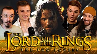 THE LORD OF THE RINGS THE TWO TOWERS 2002 MOVIE REACTION  First Time Watching [upl. by Sasnett]