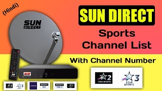 Sun Direct Sports Channel List with Channel Number  Sports Channel Sun Direct [upl. by Eneryc]