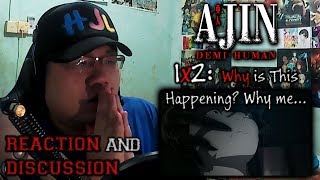 TIME TO RUN  Ajin Demi Human 1x2 REACTION amp DISCUSSION [upl. by Hpeosj115]