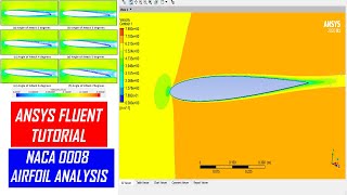 ⚡Ansys Fluent Tutorial NACA Airfoil Analysis [upl. by Atiruam]