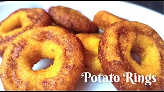 Potato Rings Recipe  Make Potato Rings in 15 Minutes  Snack Recipe [upl. by Suhpesoj459]