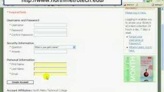 OUTDATED  Creating a free account in NetLibrary [upl. by Yennek4]